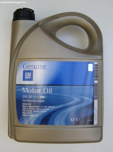 Gm opel 5w30 5l c3 505.01 mb229.51 dexos 2 19420030