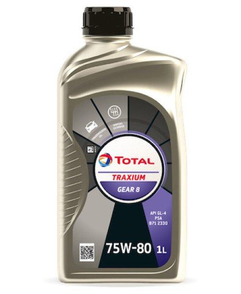 Total traxium gear 8 75w80 1l api gl4+,psa b71 2330 trans