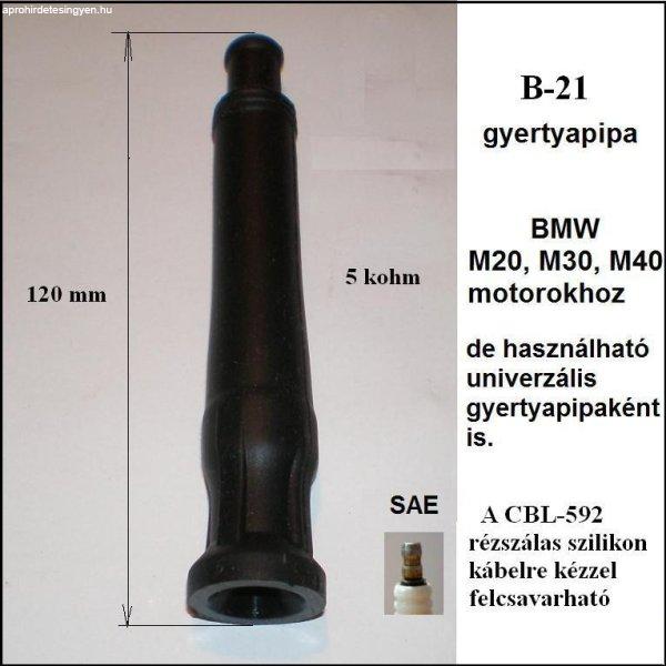 Gyertyapipa egyenes gumis hosszú elektromos 