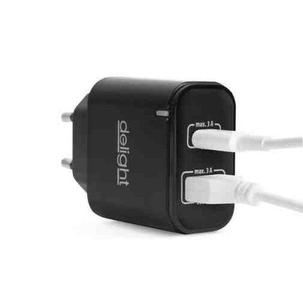 Adapter - gyorstöltő, type-c + usb 3.0 fekete 55047bk elektromos