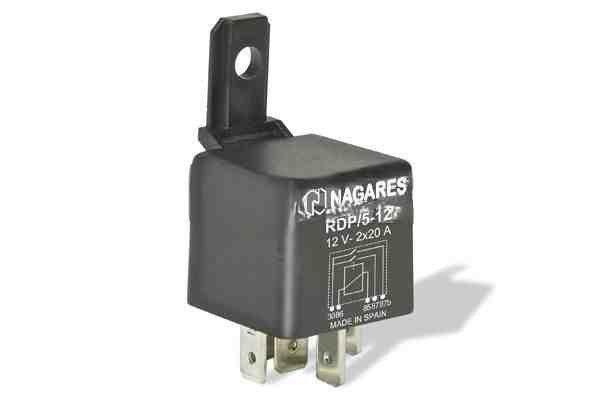 Relé nagares 5 lábú rdp/5-12 12v/40a elektromos 