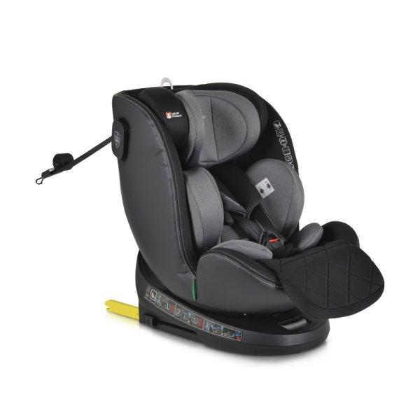 Cangaroo Castor I-Size 360°-ban forgatható ISOFIX gyermekülés,
hangjelzéssel (40-150 cm) - Szürke