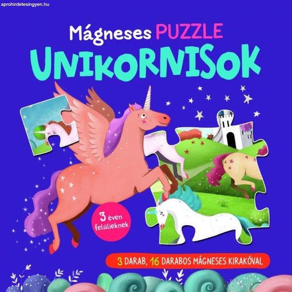 Napraforgó Mágneses puzzle - Unikornisok