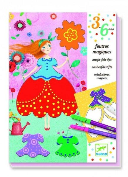 Öltöztesd fel Marie-t - Ruhadíszítő varázsfilccel - Marie's pretty
dresses - Djeco