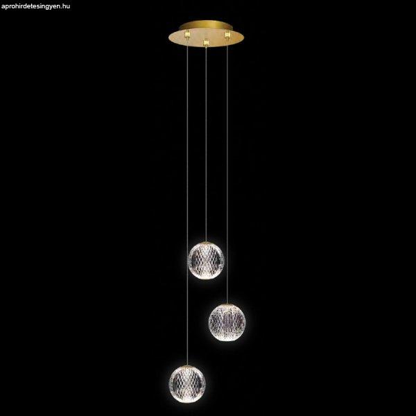 DIAMOND LED PENDANT 12W 3000K, GOLD