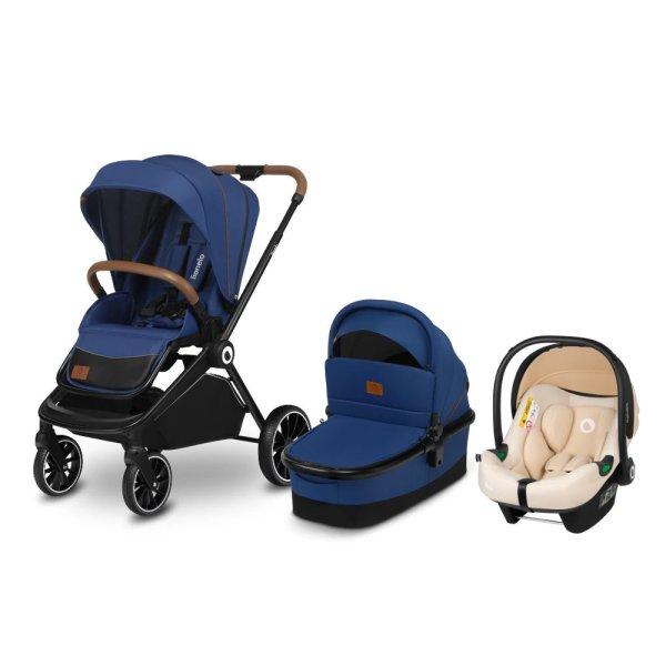 Lionelo Mika 3in1 multifunkciós babakocsi - Blue Navy + Astrid I-Size
babahordozó - Beige Sand