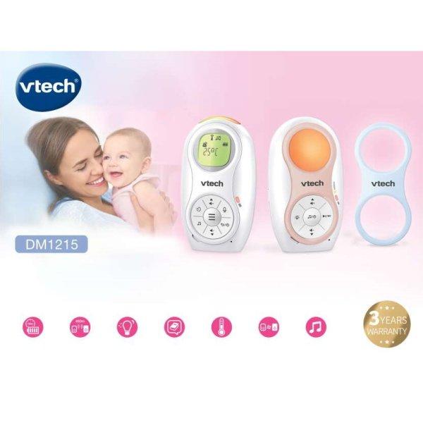 Vtech bébiõr audio dupla akkumulátorral, éjjeli fénnyel, altatódallal
DM1215