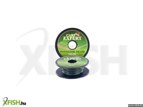 Carp Expert Skin Line Hámozható Előkezsinór 25Lbs Moss Green 10M