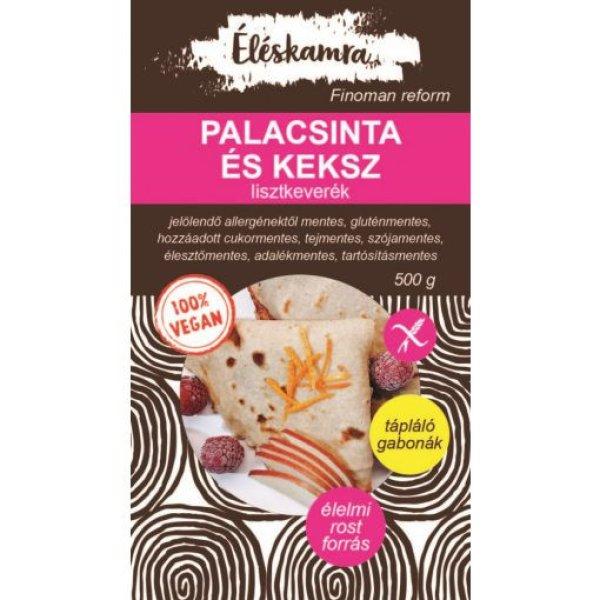 Éléskamra vegan palancsinta és keksz lisztkeverék gluténmen 500 g