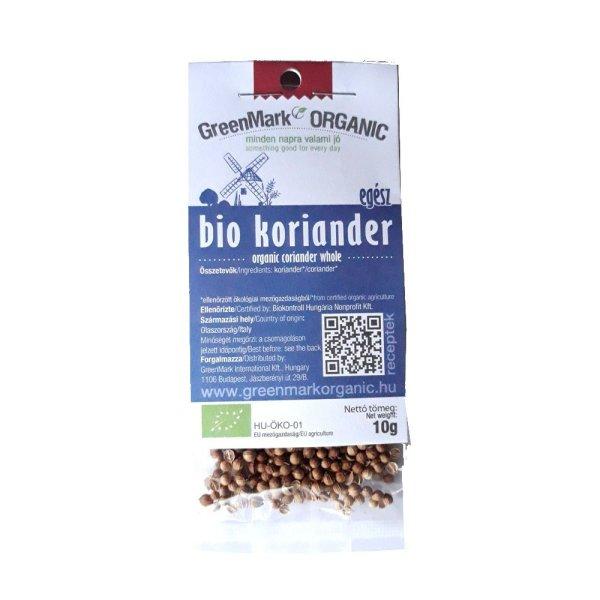 Greenmark bio koriander egész 10 g