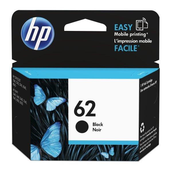 HP C2P04AE (62) Black tintapatron