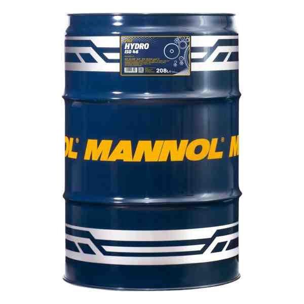 Mannol hydro iso 46 208l 2102 hidraulika olaj din 51524 hm hlp