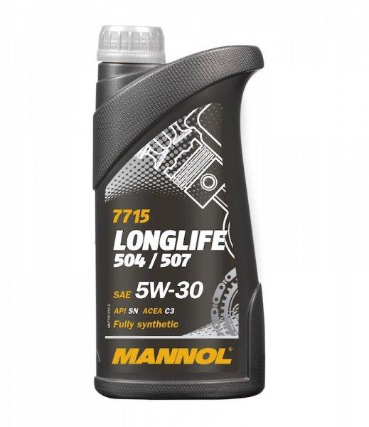 Mannol oem vw 5w30 1l 7715 skoda, audi, c3 vw504.00/507.00, dexos2