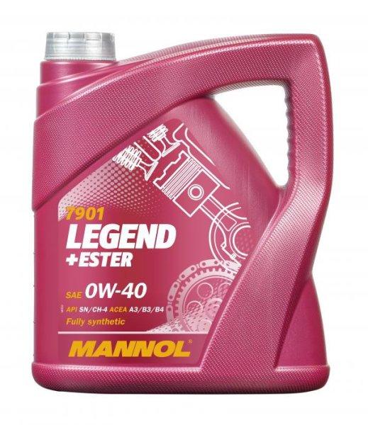 Mannol legend ester 0w40 4l 7901 sn/cf a3/b4 mb229.5 vw505.00 9.5535-m2