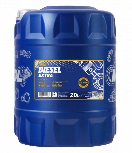 Mannol diesel extra 10w40 20l 7504 a3/b3 ch-4 502.00/505.00