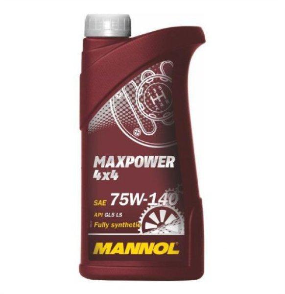 Mannol maxpower 75w140 1l 8102 fully synthetic api gl5 ls mil-l2105d