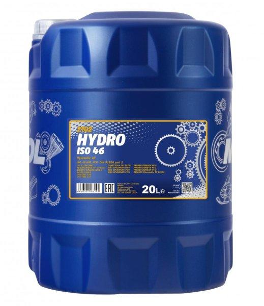 Mannol hydro iso 46 20l 2102 hidraulika olaj din 51524 hm hlp