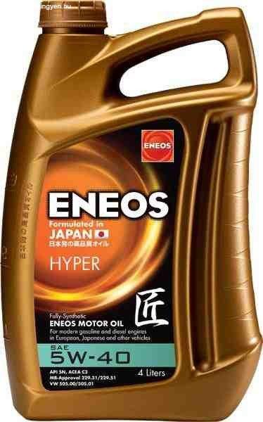 Eneos hyper 5w40 4l sn/cf c3 vw505.01 mb229.51 dexos2 rn710