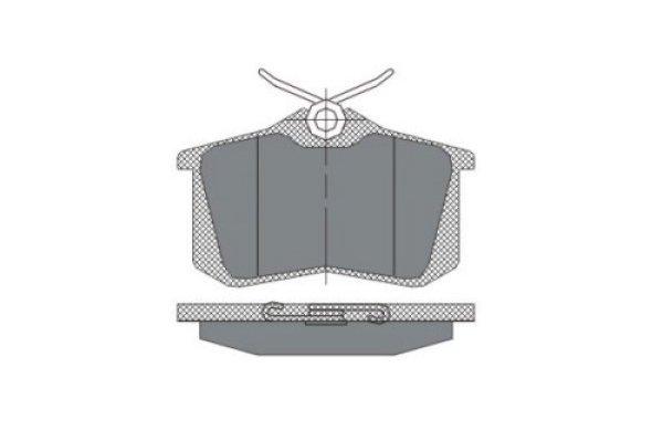 Sp 113 skoda,vw,audi hátsó fdb1083 fdb1788 b1100041 fékbetét *