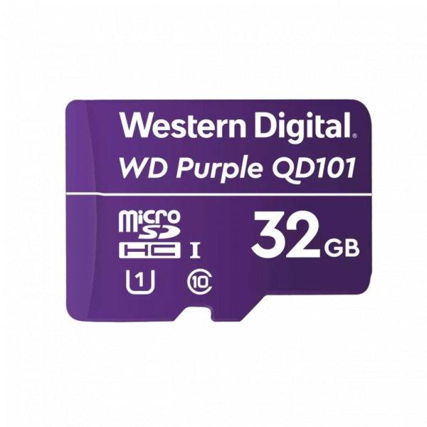 Western Digital 32GB microSDHC Class10 UHS-I (U1) Purple QD101 adapter nélkül