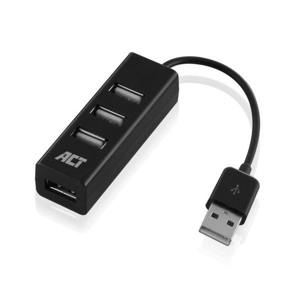 ACT AC6205 4-portos USB 2.0 HUB Black