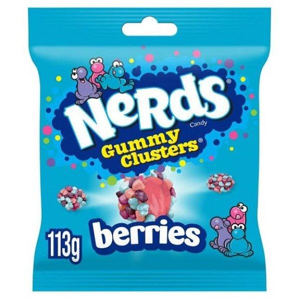 Wonka Nerds Gummy Clusters Berries bogyós gyümölcs ízű rágós gumicukor
113g