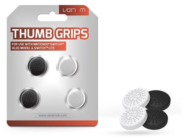 Venom VS4930 Thumb Grips (4x) Nintendo Switch-hez - fekete és fehér