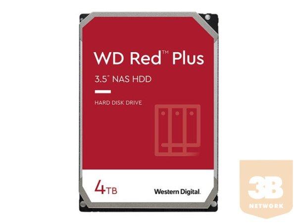 WD Red Plus 4TB SATA 6Gb/s 3.5inch 258MB cache internal HDD Bulk