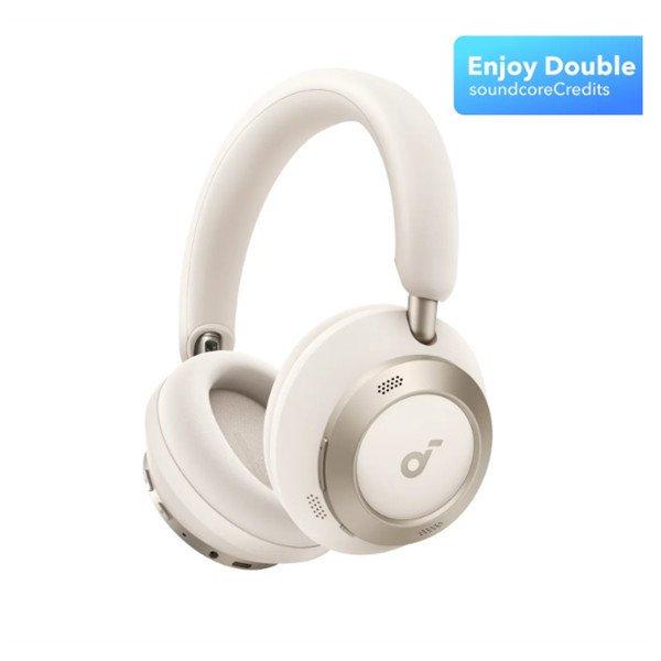 ANKER Vezeték Nélküli Fejhallgató, Soundcore Space One Pro, Összecsukható,
Aktív Zajszűrő, cream white - A3062G21