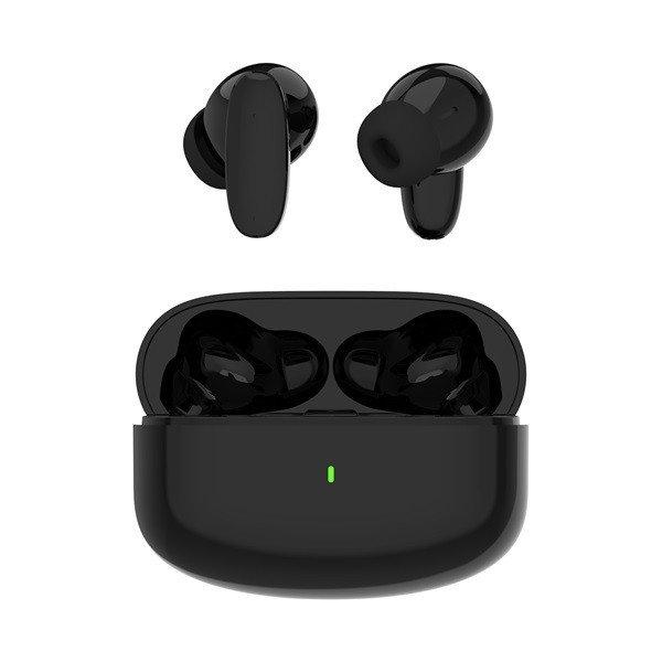 S-Link Fülhallgató Vezeték Nélküli - SL-TWS08 Black (Type-C, 4x HD
mikrofon, 40 óra, fekete)