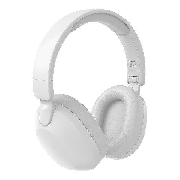 Snopy Fejhallgató Vezeték Nélküli - SN-BT37 White (Bluetooth/AUX/TF Card,
hang.szab., mikrofon, fehér)