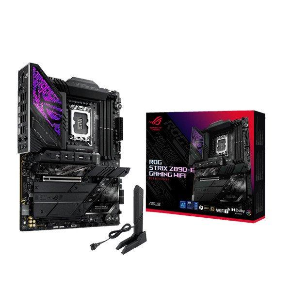 Asus Alaplap - Intel ROG STRIX Z890-E GAMING WIFI LGA1851 (Z890, ATX, 4xDDR5
8800+MHz, 4xSATA3, 7xM.2, HDMI+DP)