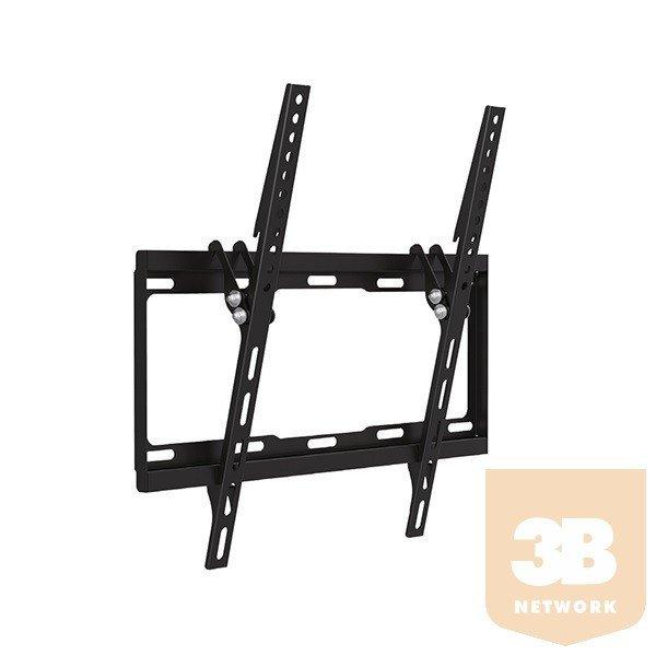 SUNNE TV fali konzol 32"-55" (32-55-ET) dönthető, univerzális,
faltávolság:25mm, max: VESA400x400mm, max 35kg