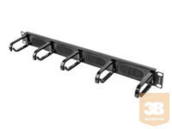 LANBERG AK-1203-B 19" kábel rendező fésűs panel 5 gyűrűvel - type B
1U black