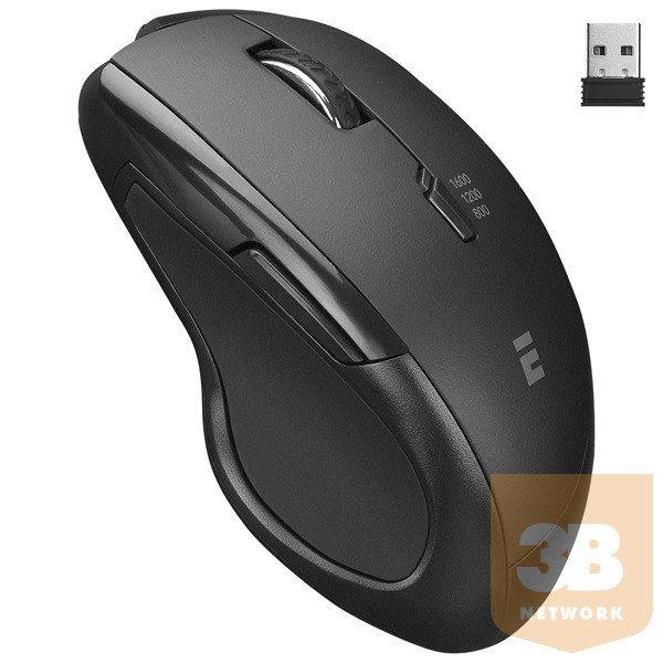 Everest Vezeték nélküli Egér - SM-32BT (Bluetooth, 1600 DPI, 6 gomb,
optikai, fekete, RGB LED)