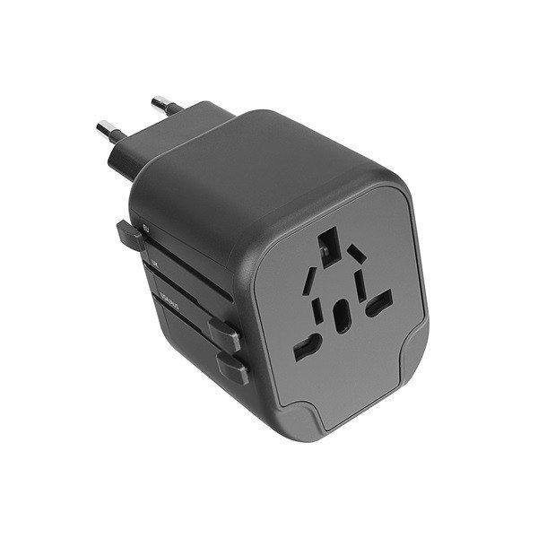 S-Link Adapter - SL-WL024 (Univerzális utazó adapter, Travel EU, UK, USA/AUS,
2xUSB-A, 2.4A)