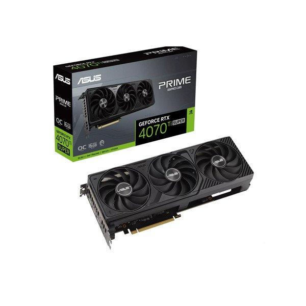 Asus Videokártya - nVidia PRIME-RTX4070TIS-O16G (16384MB, GDDR6X, 2655/21000
Mhz, 256bit, 1xHDMI, 3xDP)