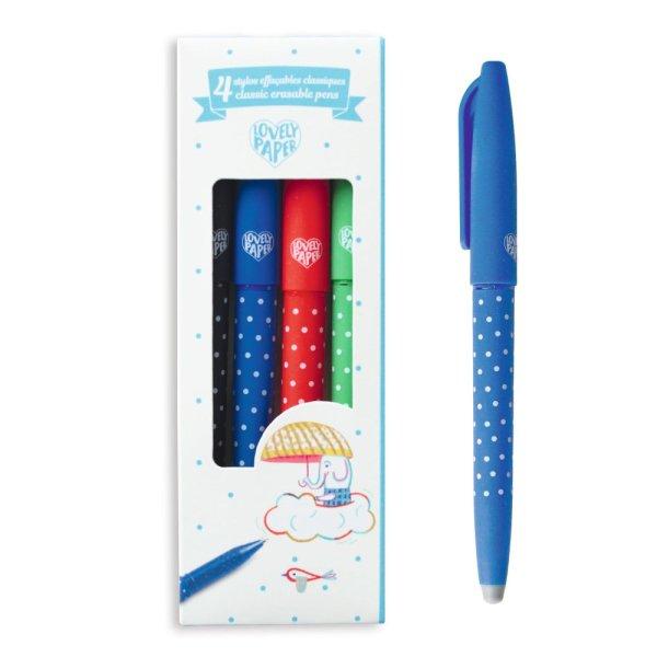 Radírozható tollkészlet 4 színnel - Írószer - 4 Classic erasable pens -
DD03793