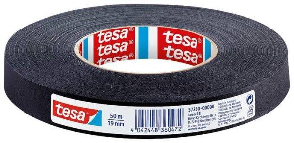 Ragasztószalag, textil erősítésű, 19 mm x 50 m, TESA "Extra
Power", fekete