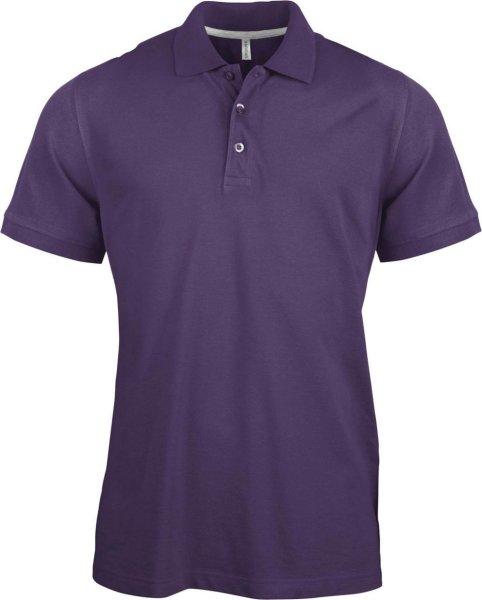 Férfi rövid ujjú galléros piké póló, Kariban KA241, Purple-4XL