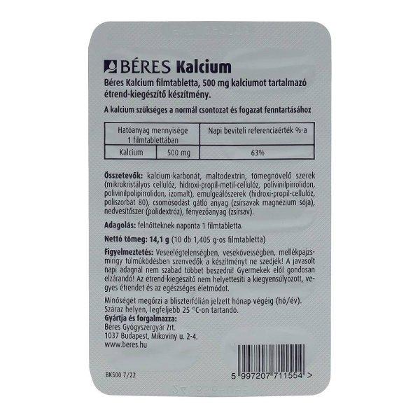 BÉRES KALCIUM 500MG 10DB