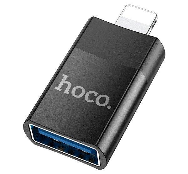 HOCO UA17 adapter (USB aljzat - lightning 8pin, adatátvitel és töltés)
FEKETE