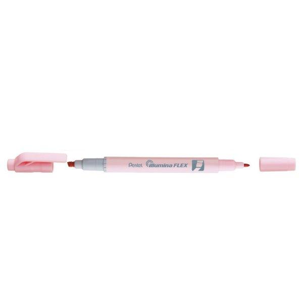 Szövegkiemelő kétvégű 1/3,5mm, vágott és kúphegyű, Pentel pasztell
rózsaszín