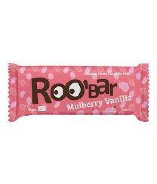 Roobar 100% raw bio gyümölcsszelet fehér eper-vanília 30 g