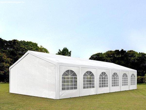 XXL Premium Pavilon, sörsátor  parti sátor rendezvénysátor 6x12 m ponyva PE
fehér (72m2)