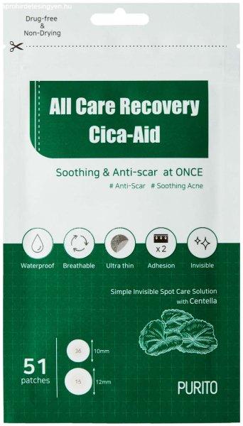 PURITO Pattanások elleni tapaszok All Care Recovery Cica Aid (Patches) 51
db