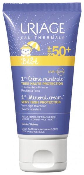 Uriage Védő ásványi krém SPF 50+ Bébé (1st
Mineral Cream) 50 ml