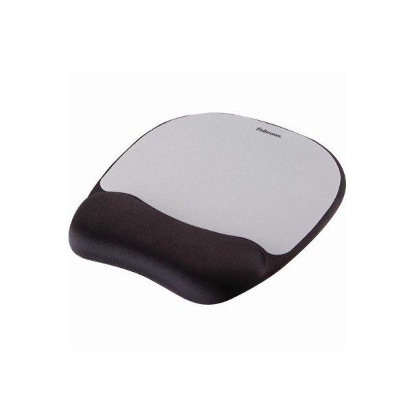 Egérpad csuklótámasszal, memoryhab töltésű, Fellowes® Memory Foam,
szürke