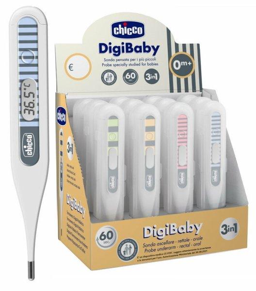 Chicco Digi Baby digitális hőmérő - Kék csíkos