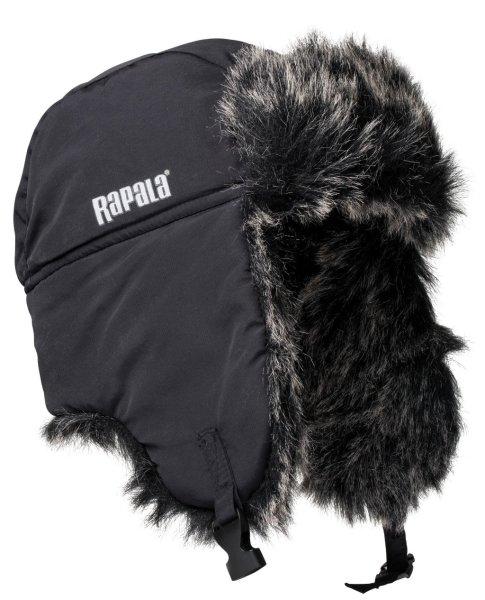 Sapka - Rapala Winter Ice Force Trapper Hat Black-Grey - téli sapka (RA6820036)